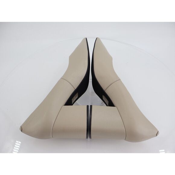 Jeffrey Campbell Women's Hourglass Pointed Toe Pumps Size 11 Beige Leather - Picture 6 of 13